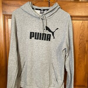 PUMA Men's Light Gray Hoodie
